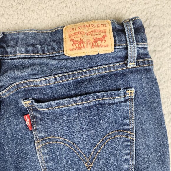 Levis Jeans Women 8 Blue Bootcut 515 Stretch Mid Rise Curvy Denim Ladies Pants - Picture 11 of 11